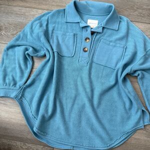 American Eagle 1/4 Button Up Sweater